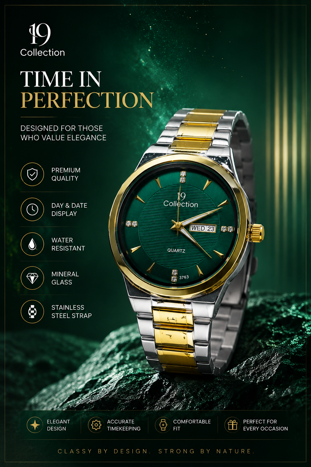V9 Collection Premium Quartz Watch